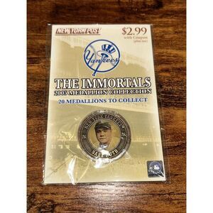 Babe Ruth The Immortals 2005 Medallion Baseball Hall Of Fame HOF NY Yankees